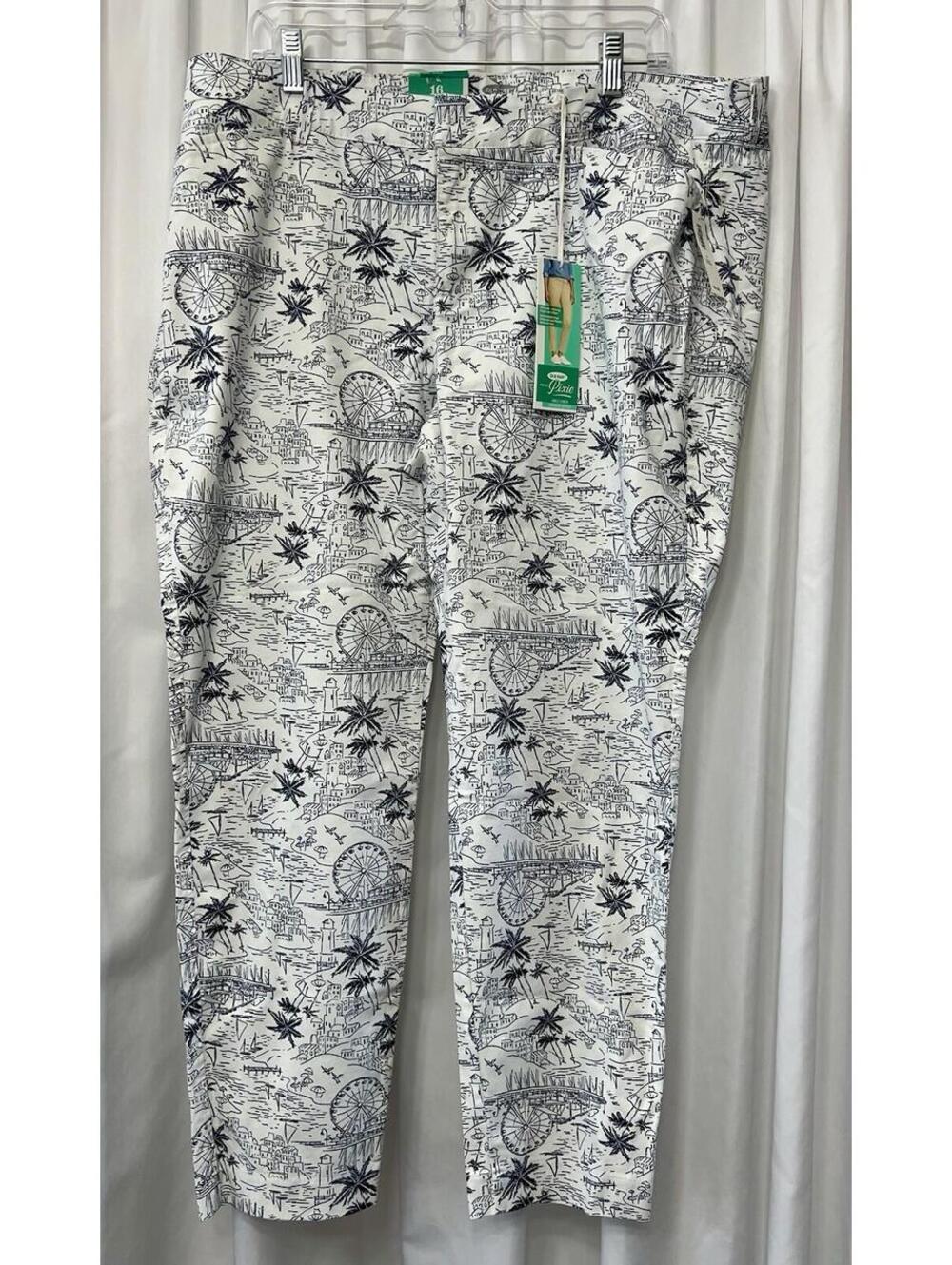 Old Navy Women’s Pixie Chino Pants Size 16R Ankle Length New